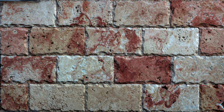 Marble texture decorative brick, wall tiles made of natural stone. Building materials.