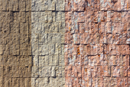 Marble texture decorative brick, wall tiles made of natural stone. Building materials.