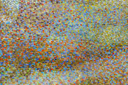 Mosaic of natural stone, travertine marble, sandstone and granite.の写真素材