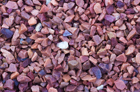 Texture, pattern, background. marble chips for landscaping pebbles close-up samplesの写真素材