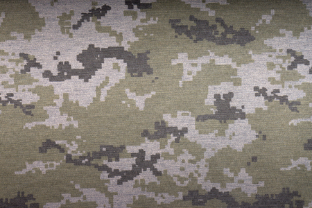 Gray camouflage fabric texture backgroundの写真素材