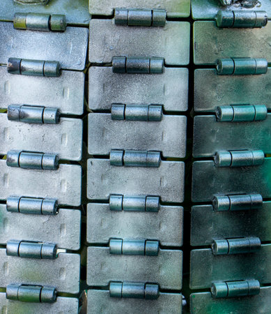 Abstract metal texture. From old metal parts of engines. Close up.