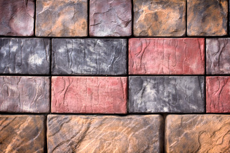 A sample of concrete paving slab for laying tracks.