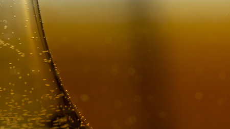 Water bubbles on orange backgroundの写真素材