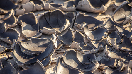 Details of the cracked earth drought close up Backgroundの写真素材
