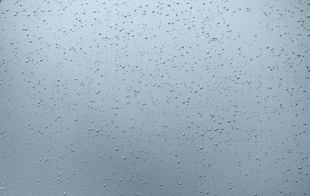 White plastic texture with water drops, background or texture.の写真素材