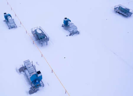 Air control system on the roof of the shopping centerの写真素材