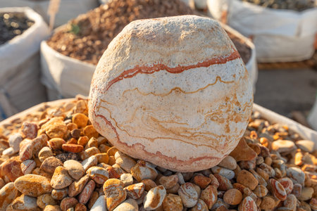Sandy, natural stone, natural background texture Close-up