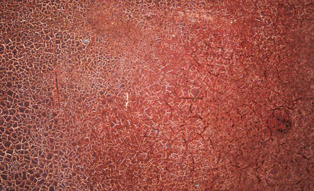 Abstract background of old cracked paint on a metal surface textureの写真素材