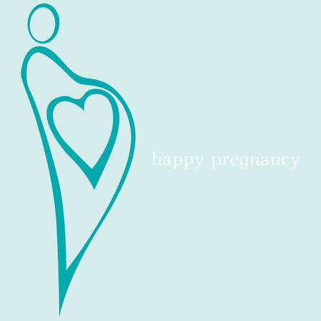 happy pregnancyのイラスト素材