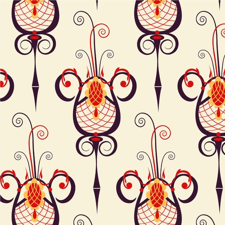 vintage baroque ornamentのイラスト素材