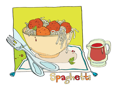 spaghettiのイラスト素材