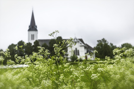 Sortland Church (Norwegian: Sortland kirke) is a parish church in Sortland in Nordland county, Norway, was built in 1902.の写真素材