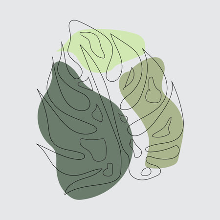 Leaf Lines design, Background Icons Artwork Artwork Colors pAstelのイラスト素材