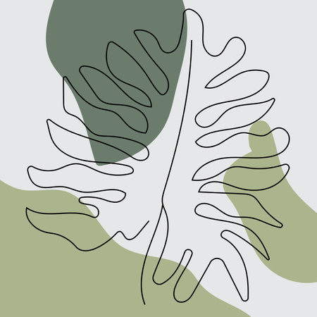 Leaf Lines design, Background Icons Artwork Artwork Colors pAstelのイラスト素材