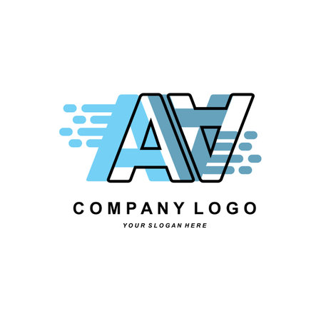 Letter A Logo, Vector icon Alphabet, Initials Company Brand Design illustrationのイラスト素材