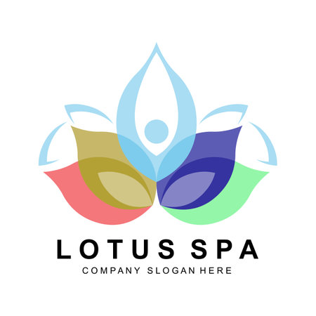 Yoga Logo Design, Sports Icon Illustration Fitness And Mind And Body Concentrationのイラスト素材