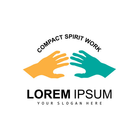 Hand Logo, Teamwork Vector, Team Company Design, Body health, Hand Care, Recyclingのイラスト素材