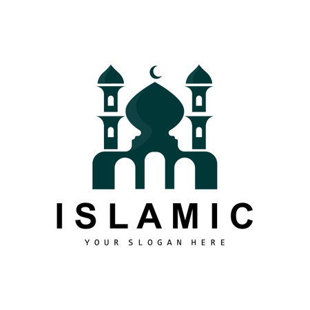 Mosque Logo, Vector Islamic, Islamic Day Ramadan Design, Eid Eid, And Eidul Adhaのイラスト素材