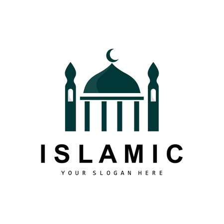 Mosque Logo, Vector Islamic, Islamic Day Ramadan Design, Eid Eid, And Eidul Adhaのイラスト素材