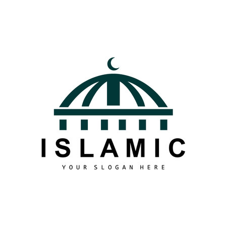 Mosque Logo, Vector Islamic, Islamic Day Ramadan Design, Eid Eid, And Eidul Adhaのイラスト素材