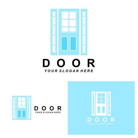 Home Window Logo, Home Interior icon designのイラスト素材