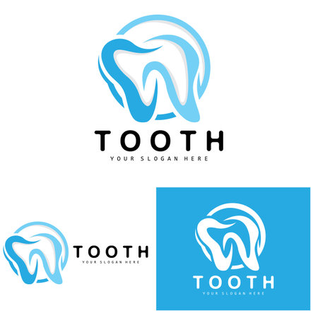 Tooth logo, Dental Health Vector, Care Brand Illustrationのイラスト素材