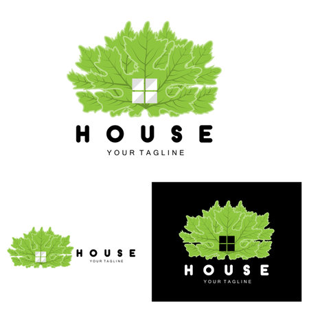 House Logo, Building Furniture Design, Construction Vector, Property Brand Icon, Real Estate, Housingのイラスト素材