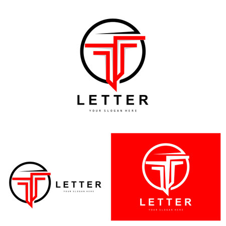 T Letter Logo, Modern Letter Style Vector, Design Suitable For Product Brands With T Letterのイラスト素材