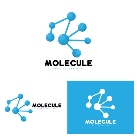 Neuron Logo, Molecule Logo Design, Vector AND, Template Illustrationのイラスト素材