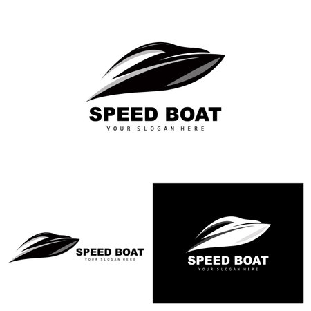Cargo Ship Logo, Fast Cargo Ship Vector, Sailboat, Design For Ship Manufacturing Company, Waterway Sailing, Marine Vehicles, Transport, Logisticsのイラスト素材