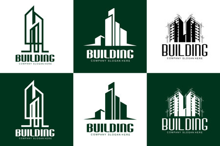 Home Design Logo, Building Logo, Property And Construction Company Iconのイラスト素材