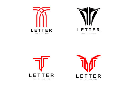 T Letter Logo, Modern Letter Style Vector, Design Suitable For Product Brands With T Letterのイラスト素材