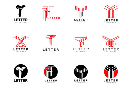 T Letter Logo, Modern Letter Style Vector, Design Suitable For Product Brands With T Letterのイラスト素材