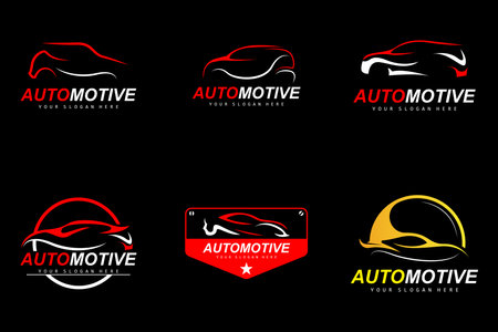 Car Logo, Automotive Repair Vector, Repair Garage Brand Design, Car Care, Automotive Spare Partsのイラスト素材
