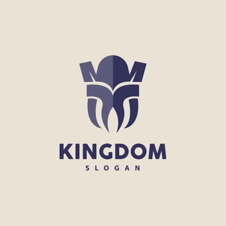 Castle Logo, Elegant Minimalist Design Royal Tower, Kingdom Fortress Vector, Illustration Template Iconのイラスト素材