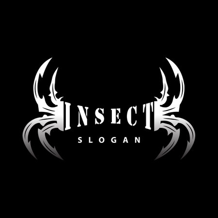 Spider Logo, Insect Animal Vector, Premium Vintage Design, Icon Template Symbolのイラスト素材