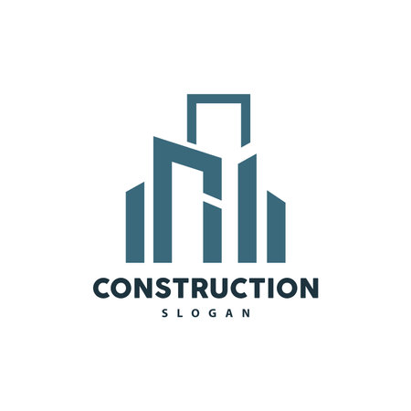 Building Logo, Vector For Building Construction, Premium Simple Line Designのイラスト素材