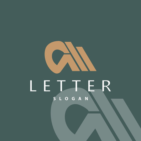 Minimal Initial CM Letter Logo, Modern And Luxury Icon Vector Template Elementのイラスト素材