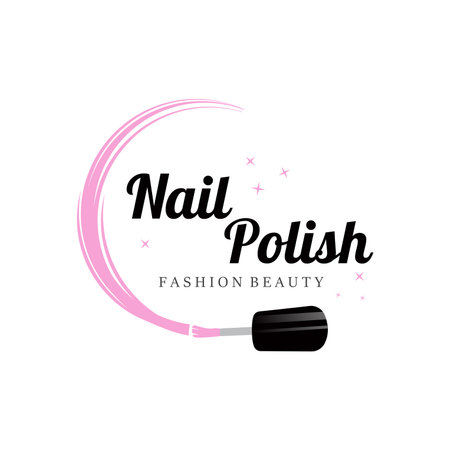 Beauty Nail Care Logo Vector Illustration Design Templateのイラスト素材