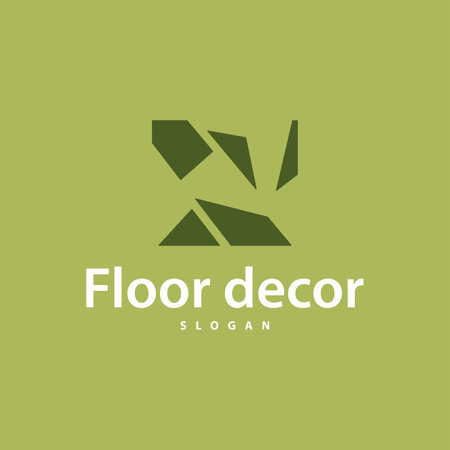 Floor logo simple abstract design home decoration Ceramic tile vector illustrationのイラスト素材