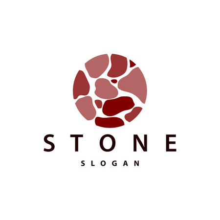 Stone Logo, Premium Elegant Design, Stone Balance Vector, Stepping Rock Walking Icon Illustration Designのイラスト素材