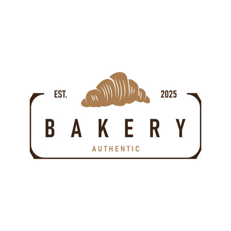 food concept with delicious and tasty bread logo with a simple minimalist logo and modern bread silhouette symbol template illustration brand product shop, restaurant, bar illustration or posterのイラスト素材