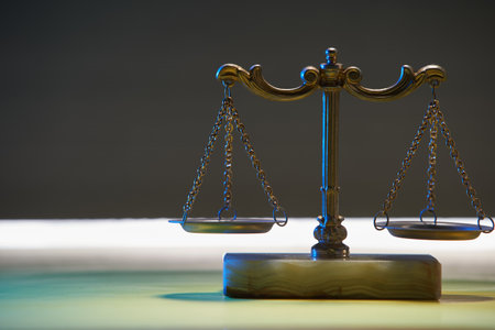 close up of libra scaleの写真素材