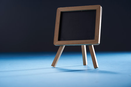 blank mini  blackboard for copy spaceの写真素材