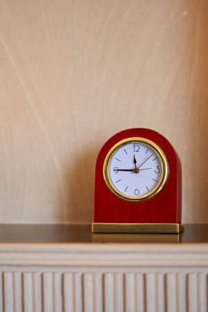 retro style of vintage alarm clockの写真素材