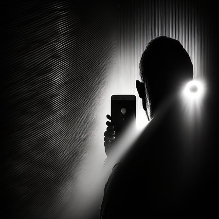 Ai generated illustration of  smartphone permanent global covert surveillance using mobile devices, security of computer systems and networks, privacyの素材