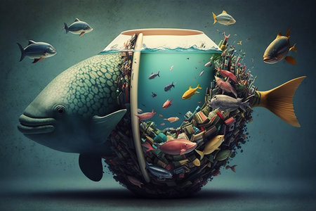 Ai generated illustration creative strategy images of marineの素材