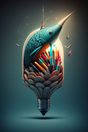 Ai generated illustration creative strategy images of marineの素材