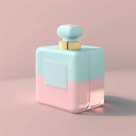 Ai generated illustration Set of pastel color of cosmetic , health product or perfumeの素材